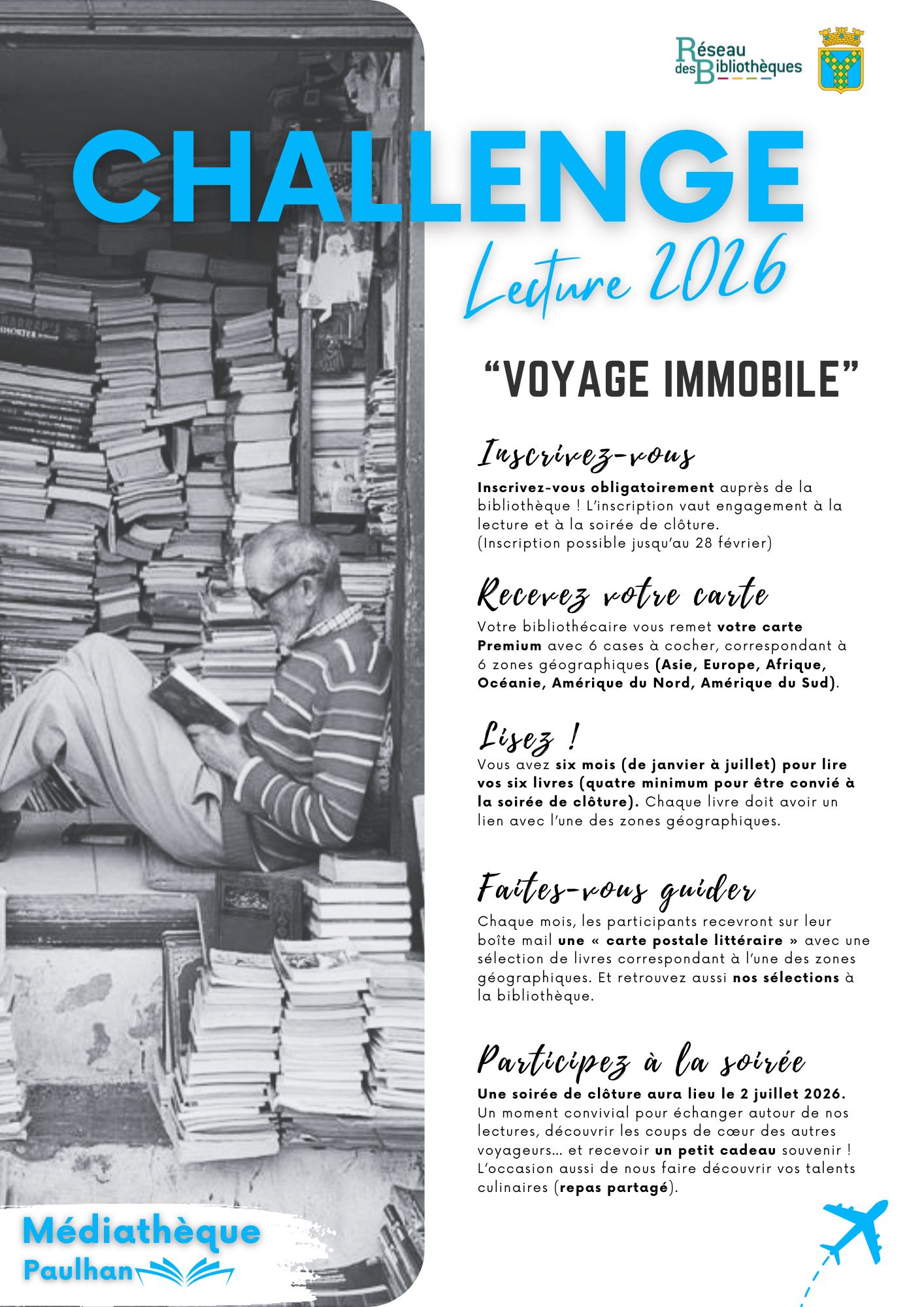 challenge lecture mediatheque 2026 modalit&eacute;s inscription et de participation