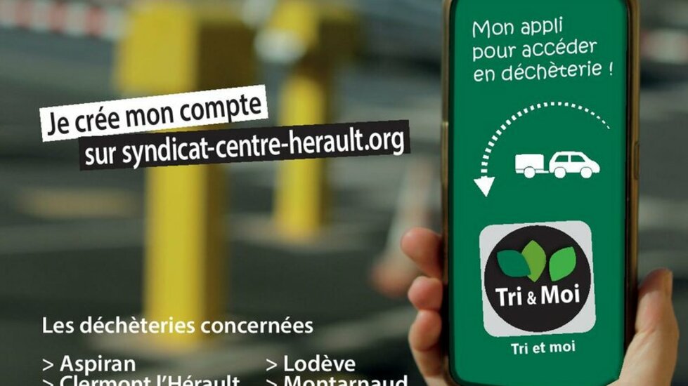 Déchèteries Syndicat Centre Hérault : pensez à demander votre badge !