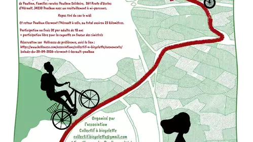 Balade familiale à vélo entre Clermont-l’Hérault et Paulhan
