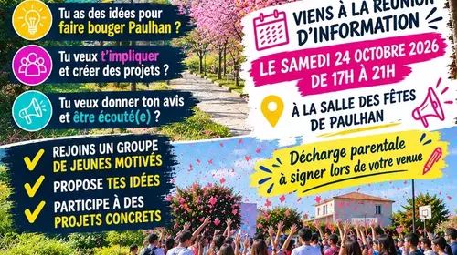 Une réunion d’information pour les jeunes de 12 à 17 ans