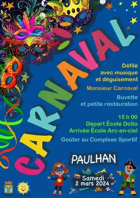 Carnaval avec APE 123 Soleil / samedi 2 mars à partir de 15h 